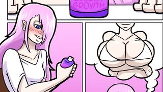 Breast expansion potion - hentai comic