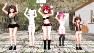 【MMD】Gentlemen dont miss all the changes (take off version)【R-18】