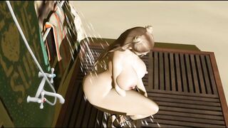pervert spying a Gorgeous FUTA - Second life