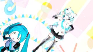 【MMD】Hatsune Miku V2 with Shredding Geigers cat【R-18】