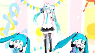 【MMD】Hatsune Miku V2 with Shredding Geigers cat【R-18】