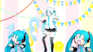 【MMD】Hatsune Miku V2 with Shredding Geigers cat【R-18】