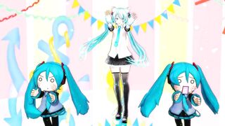 【MMD】Hatsune Miku V2 with Shredding Geigers cat【R-18】