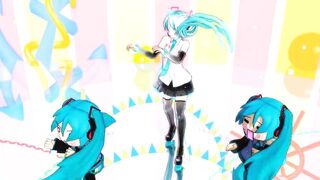 【MMD】Hatsune Miku V2 with Shredding Geigers cat【R-18】