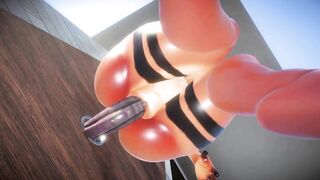 Juicy Furry Babe Impales Her Pussy On Giant Monster Cock Glory Hole