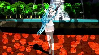 【MMD】Hatsune Mikus Shreding Geigers Neko [Polka Dots]【R-18】