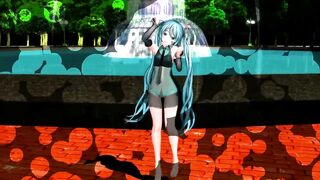 【MMD】Hatsune Mikus Shreding Geigers Neko [Polka Dots]【R-18】