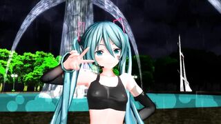 【MMD】Hatsune Mikus Shreding Geigers Neko [Polka Dots]【R-18】