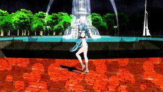 【MMD】Hatsune Mikus Shreding Geigers Neko [Polka Dots]【R-18】