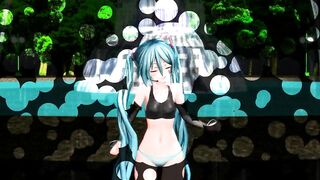 【MMD】Hatsune Mikus Shreding Geigers Neko [Polka Dots]【R-18】