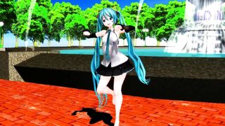 【MMD】Hatsune Mikus Shreding Geigers Neko [Polka Dots]【R-18】