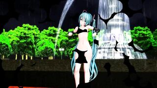 【MMD】Hatsune Mikus Shreding Geigers Neko [Polka Dots]【R-18】