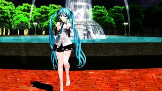 【MMD】Hatsune Mikus Shreding Geigers Neko [Polka Dots]【R-18】