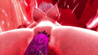 【SEX-MMD】Haku-san rodeoed in a chair【R-18】