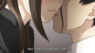 TEACHER IN SEXY TIGHS RUBS STUDENT'S COCK WITH HER FEET