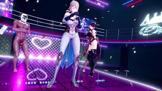 0481 -【R-18 MMD】Bengugu - Genshin Impact 原神 Jean & Beidou - Chocolate cream