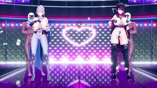 0481 -【R-18 MMD】Bengugu - Genshin Impact 原神 Jean & Beidou - Chocolate cream