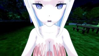 HORNY EMILIA WANTS SUBARU TO FUCK HER HARD HENTAI RE:ZERO