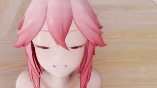 Yae Miko x Gorou Genshin Impact 3D HENTAI Shortver Part 2/5