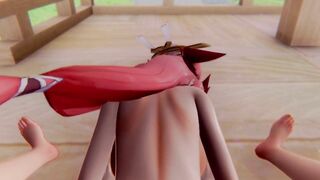 Yae Miko x Gorou Genshin Impact 3D HENTAI Shortver Part 4/5