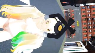 【MMD】Lamb Mayu strips in public【R-18】