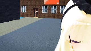 【MMD】Lamb Mayu strips in public【R-18】