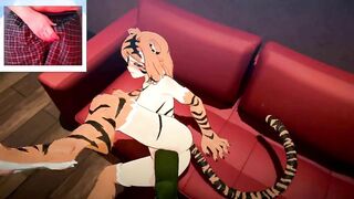 Tiger Girl Ahegao Creampie