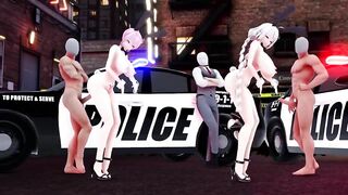 0489 -【R18-MMD】Luka and Akari in Naked Bunny - Chocolate Cream