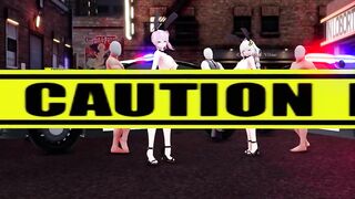 0489 -【R18-MMD】Luka and Akari in Naked Bunny - Chocolate Cream
