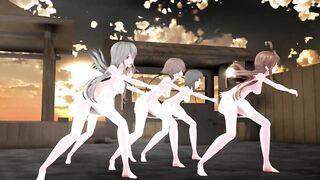 【MMD】Yamato-san & Kongo - sisters whimsical Mercy【R-18】