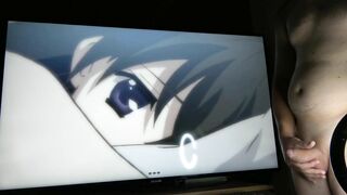 Hottest Anime ThreeSome: A Bad Girl Received Creampie, His GF Is Not So Happy But Squirt