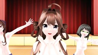 【MMD】Kimagure Mercy with Yamato & Kongo sisters【R-18】