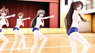 【MMD】Kimagure Mercy with Yamato & Kongo sisters【R-18】