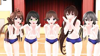 【MMD】Kimagure Mercy with Yamato & Kongo sisters【R-18】
