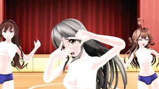 【MMD】Kimagure Mercy with Yamato & Kongo sisters【R-18】