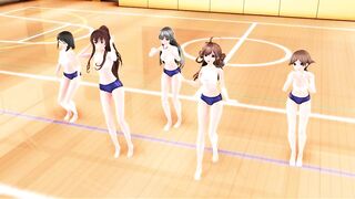 【MMD】Kimagure Mercy with Yamato & Kongo sisters【R-18】