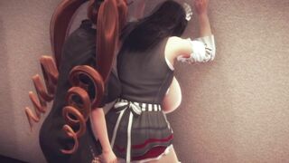 futa twintails fuck maid part 1