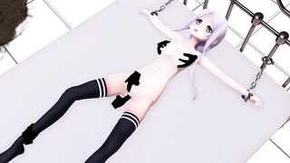 【SEX-MMD】Sea breeze - gentlemans hands touching & masturbating【No sound】【R-18】
