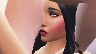 Bella Goth fucks her husband in bath (SIMS 4 PORN)
