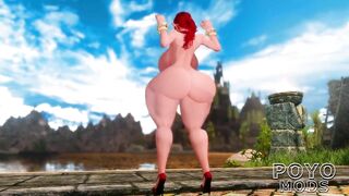 Skyrim LE THICC Red Head Elf Camila Summer