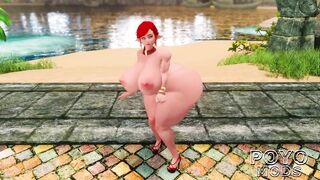 Skyrim LE THICC Red Head Elf Camila Summer