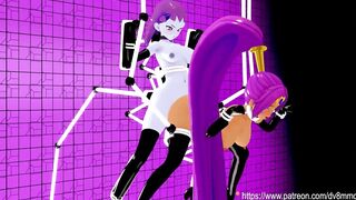 Machine Assisted Breeding - Shantae Futa Risky Facial Bondage Sex Machine Ahegao