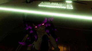 GF Lady plays with you while you try to game (teaser full vid on my fansly)