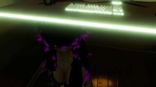 GF Lady plays with you while you try to game (teaser full vid on my fansly)