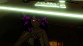 GF Lady plays with you while you try to game (teaser full vid on my fansly)