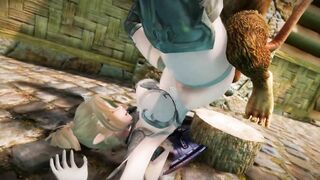 Big Breasts Elf Mama Fucked by Goblin Surrender Service Seeding Sex 3D Hentai NSFW NTR Part 4