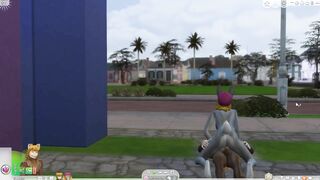 Wolf and Bunny Sims 4 Furry First Day of Summer