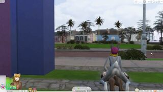 Wolf and Bunny Sims 4 Furry First Day of Summer