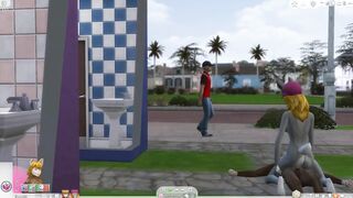 Wolf and Bunny Sims 4 Furry First Day of Summer