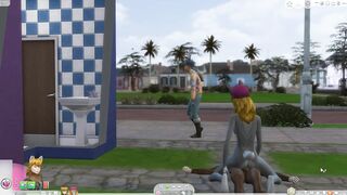 Wolf and Bunny Sims 4 Furry First Day of Summer